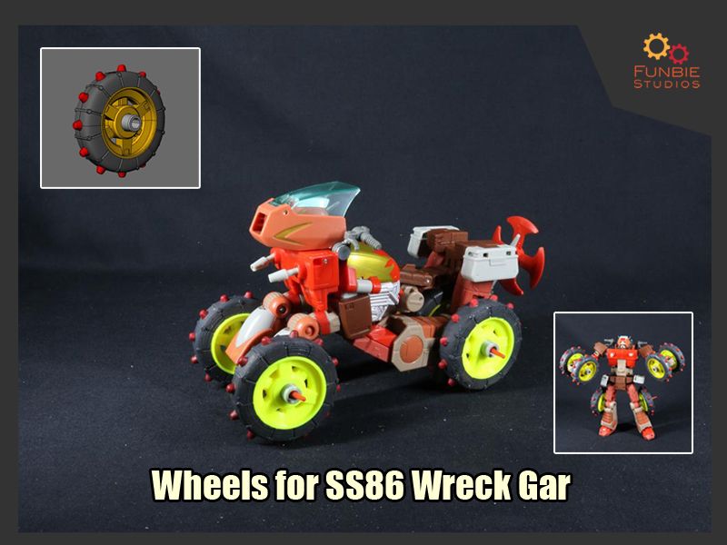 Transformers Ruedas Archivo 3D gratis Ruedas para Transformers SS86 Wreck Gar・Objeto de ...