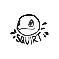 Squirtle.png Файл STL Настенное искусство покемона Squirtle・Модель для печати в 3D скачать