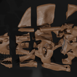 tyrannolophosaur-skull-jurassic-world-alive-model-3d-print-9.png tyrannolophosaur skull jurassic world alive model 3d print