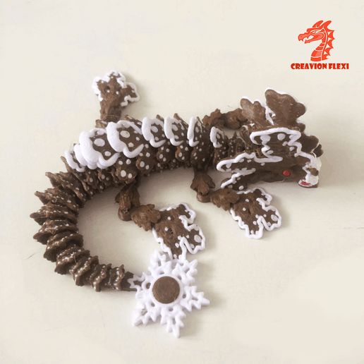 ezgif-3b9a1689e7a18a85.jpg Пряничный дракончик артикулированный рождественский