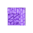 1X1 outside half wall corner.stl terrain, tile, rpg, 28 mm, d&d, Dungeon set 1 (Quick tiling system)