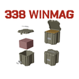 COL_68_338winmag_25a.png AMMO BOX 338 WIN MAG AMMUNITION STORAGE 338winmag CRATE ORGANIZER