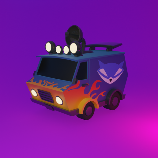 Free STL file Sly Cooper Van 🚐 ・3D printable model to download・Cults