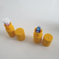 20190612_110120.jpg Файл STL Box for cotton buds and electric toothbrushes・Дизайн для загрузки и 3D-печати