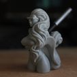 Cyber6.jpg STL file Cyberpunk Girl Pen Holder・3D printing design to download