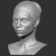 3.jpg Beautiful redhead woman bust ready for full color 3D printing TYPE 6