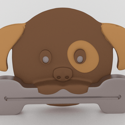 dog paste pusher.png Download STL file Puppy Paste Pusher • Template to 3D print, Custom3DPrinting
