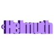 helmuth.stl pack of name key rings (100 names)