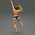 Girl-0004.jpg VolleyBall Girl 1 Posieren 3D-Druck Modell