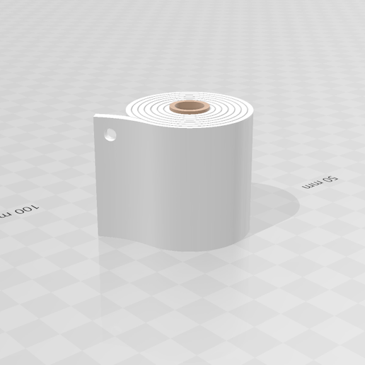 3D Builder 25_4_2020 21_43_37.png Free 3MF file Key chain toilet paper・Design to download and 3D print, luchoalbizu