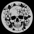 7a.png Lithopan-Leuchtkasten mit Blumenschädel - 7