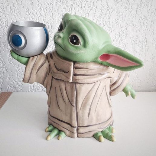 BABY YODA PLANTER 3D model