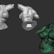 Torso_keyed.JPG Belly Dancer Pinup 3D print model