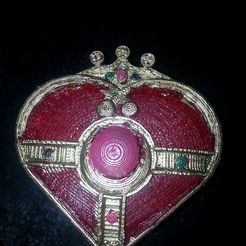 20151130_173821.jpg Free 3D file Cosmic Heart Compact・Design to download and 3D print, gothtini