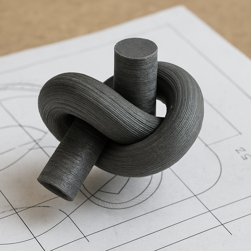 Educational Knot Model - 3D Printable Geometry