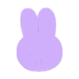 Miffy Face #1_70mm (stamp).stl Cookie Cutter - Miffy Face #1 (Miffy Collection)