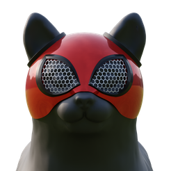 CAT-PNG2.png cat spider mask 3d model
