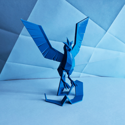 IMG_20200326_173407-686x686.png STL file Articuno Low Poly Pokemon・3D printer design to download