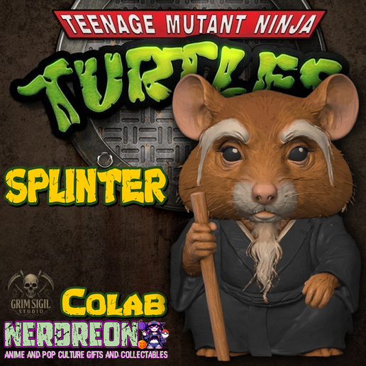 🐀 Master Splinter – Teenage Mutant Ninja Turtles 3D Display Figure・ 3MF ...