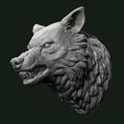 Wolf4.jpg Wolf head 3D print model