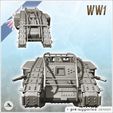 2.jpg Mark I Male - WW1 tank UK First World War WWI British Cambrai Gaza Amiens Heavy armour