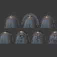 shoulders.png Free STL file Retro Renegade Shoulder Pads・3D printable model to download