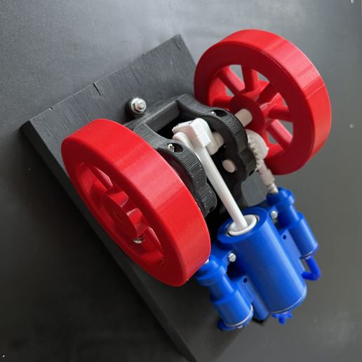 Top-View.jpeg 3D Print 4 Stroke Single Cylinder Air Engine