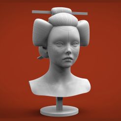 ffff.jpg Fichier 3D GHOST IN THE SHELL GEISHA 3D PRINT READY STL・Plan imprimable en 3D à télécharger
