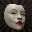 14.jpg Geisha Mask Anime Mask 3D print model