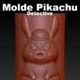 molde-pikachu-detective.jpg Pikachu Detectivve Pikachu Pot Mold