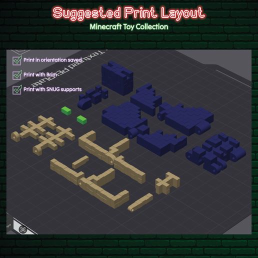 🗿 Minecraft Toy Collection- Phantom・ STL File for 3D printing・Cults