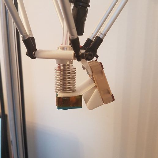 effektor plate E3D 40mm fan mount 3D model