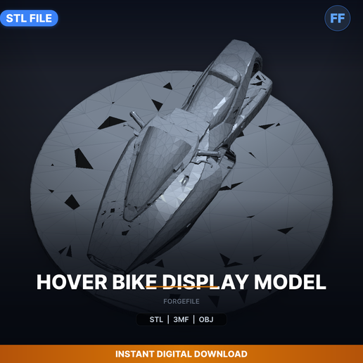 Hover Bike Display Model - 3D Printable STL File