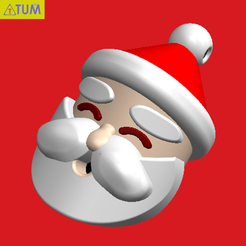 2020-12-19_210152.png STL file Keychain "SANTA"・3D print object to download, Tum