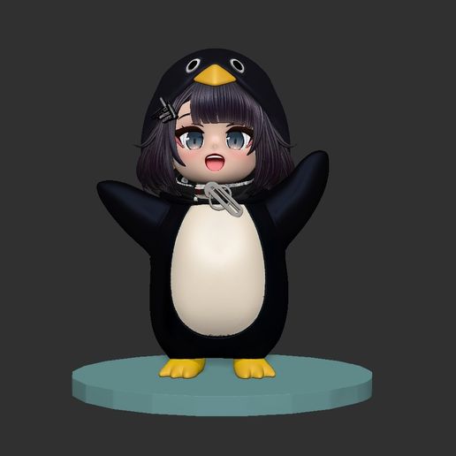 🐧 Gugu Gaga Penguin 450mm Pre-Split STL - Large Scale Resin Kit