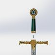 preview21.JPG Masonic Ceremony Sword-Ready 3D Print