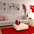 livingroom.png Parrot low poly design