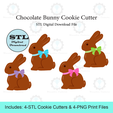 Etsy-Listing-Template-STL.png Chocolate Bunny Cookie Cutter | STL File