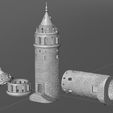 ga6.jpg Galata Tower - 3 Part - Galata Kulesi 3D Model STL