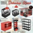 Miniature-Bakeshop-Furniture-Colleciton.jpg Counter Top Chiller | MINIATURE BAKESHOP BAKERY KIOSK FURNITURE COLLECTION DOLLHOUSE 1:12