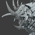 Preview-Armored-Head-Pose-A.png 3D file Space Bugs of Death Singing Slayer・Model to download and 3D print