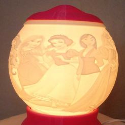 IMG-20230725-WA0014.jpg Archivo STL lampara princesas・Modelo para descargar y imprimir en 3D