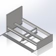 3.jpg 1.6 Scale Ikea malm style Single Size Bed with Drawers for Barbie doll (Doll house)