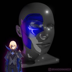 Dainslef-mask.jpg 3D file Dainsleif Mask for Cosplay - Genshin Impact・3D printing template to download