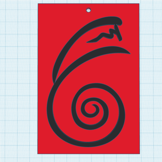 dumo-symbol-2.png Fichier STL Dai Ko Myo, le Dumo, symbole Reiki - étiquette, impression décorative murale, porte-clés énergétique, aimant de réfrigérateur.・Design pour impression 3D à télécharger, Allexxe