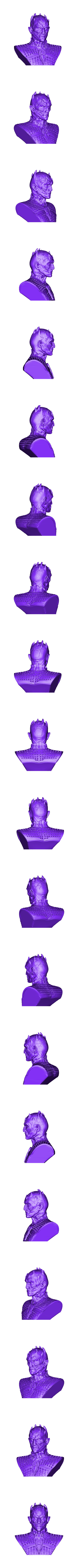 Night_King_fixed.obj STL file Night King Bust - Game of Thrones・3D print model to download, tolgaaxu