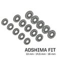 Ss i Vi 5 " AOSHIMA FIT 13 mm - 14,5 mm - 16 mm Ultimate Brake Disc & Caliper Collection - 1/24 - Scale Model Accessories