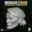 DREADLOCK STALKER FAN ART INSPIRED BY STALKER FROM Gi JOE | @Rsirn | Testa di Dreadlock Stalker per figure d'azione