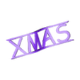 Xmas Logo.STL Christmas Xmas Tree Logo Decoration