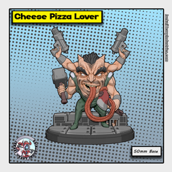 Amante de pizza de queijo